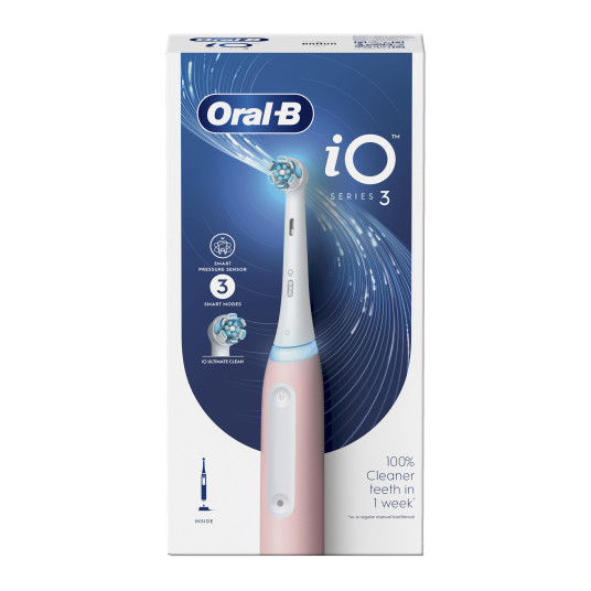 Sähköhammasharja Braun iOG3.1A6.0 Oral-B iO3, vaaleanpunainen