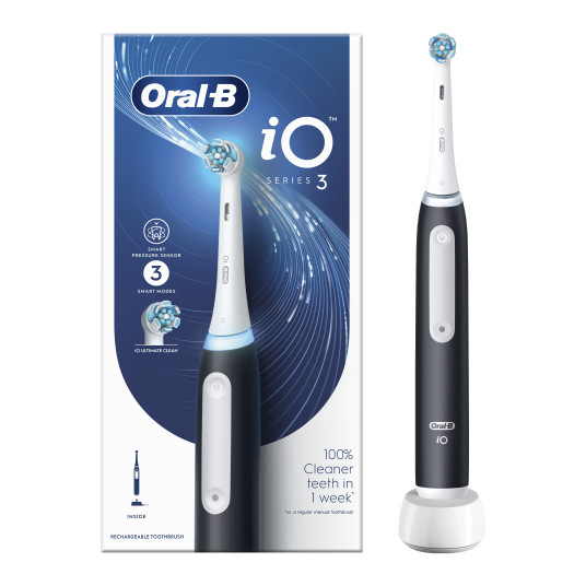 Sähköhammasharja Braun Oral-B iO3, mattamusta