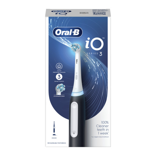 Sähköhammasharja Braun Oral-B iO3, mattamusta