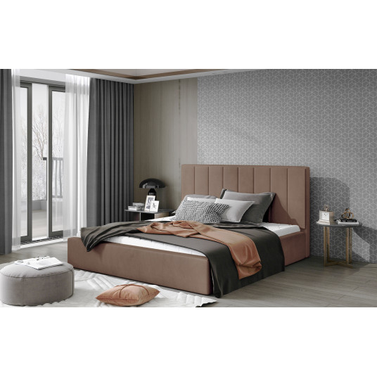 Sänky sänkylaatikolla Audrey Monolith 09, 160x200, ruskea väri
