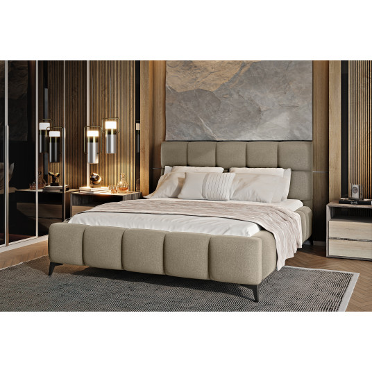 Sänky sänkylaatikolla Mist Vero 18, 140x200, beige väri