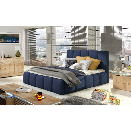 Sänky sänkylaatikolla Edvige Ontario 81, 140x200, sininen väri