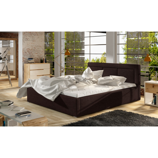 Sänky sänkylaatikolla Belluno Sawana 26, 140x200, ruskea väri