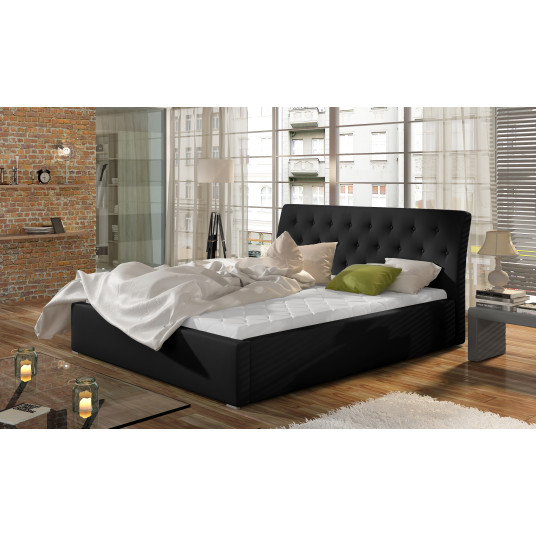 Sänky Milano Soft 11, 160x200, musta väri