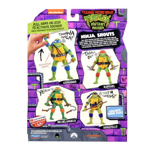 TMNT Figuuri Ninja huutaa Donatello, 83352