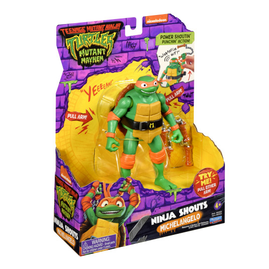 TMNT Figuuri Ninja huutaa Michelangeloa, 83353