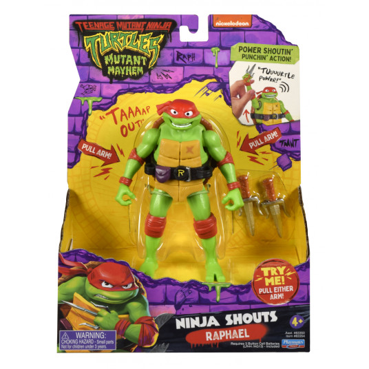 TMNT Figuuri Ninja huutaa Rafaelia, 83354