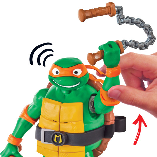 TMNT Figuuri Ninja huutaa Michelangeloa, 83353