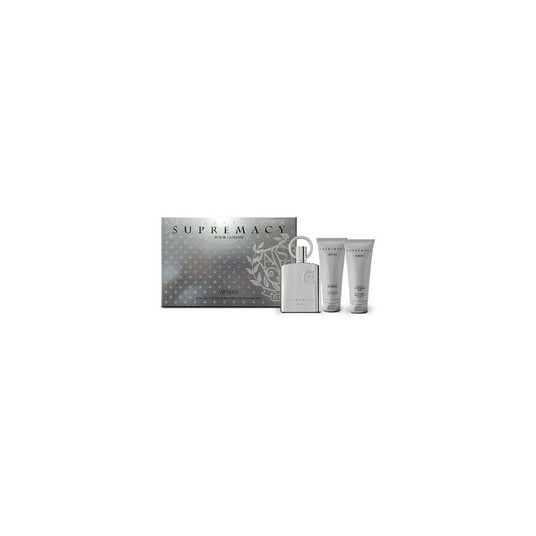 Afnan Supremacy Silver Dárková sada EDP 100 ml, suihkugeeli 100 ml ja balzám po holení 100 ml, 100 ml