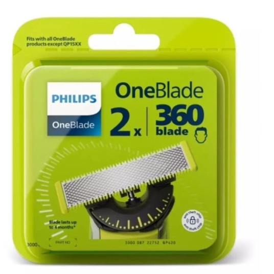 Philips QP420/50 OneBlade 360 flex -terä, 2 kpl