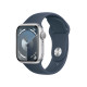 Älykello Apple Watch Series 9 GPS 41mm Silver Aluminium Case with Storm Blue Sport Band - M/L MR913ET/A