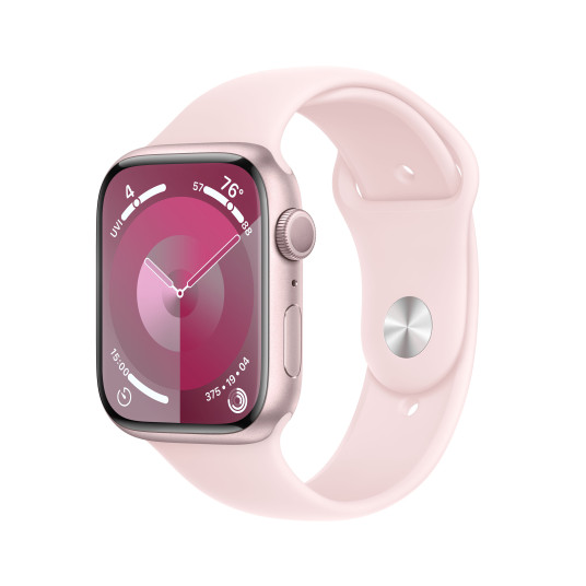 Älykello Apple Watch Series 9 GPS 45mm Pink Aluminium Case with Light Pink Sport Band - M/L MR9H3ET/A