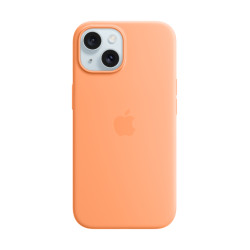 Puhelin kotelo Apple iPhone 15 Silicone Case with MagSafe Orange Sorbet