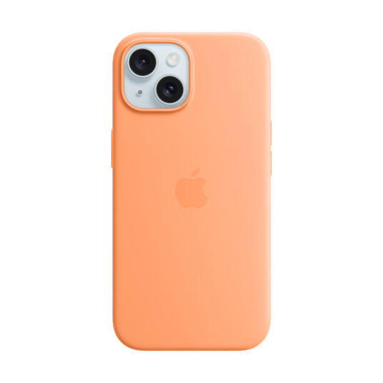 Puhelin kotelo Apple iPhone 15 Silicone Case with MagSafe Orange Sorbet