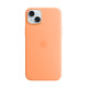 Puhelin kotelo Apple iPhone 15 Plus Silicone Case with MagSafe Orange Sorbet