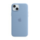 Puhelin kotelo Apple iPhone 15 Plus Silicone Case with MagSafe Winter Blue