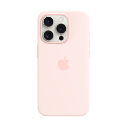 Puhelin kotelo Apple iPhone 15 Pro Silicone Case with MagSafe Light Pink