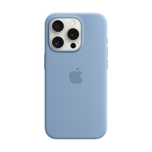 Puhelin kotelo Apple iPhone 15 Pro Silicone Case with MagSafe Winter Blue