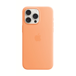 Puhelin kotelo Apple iPhone 15 Pro Max Silicone Case with MagSafe Orange Sorbet