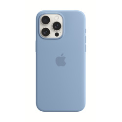 Puhelin kotelo Apple iPhone 15 Pro Max Silicone Case with MagSafe Winter Blue