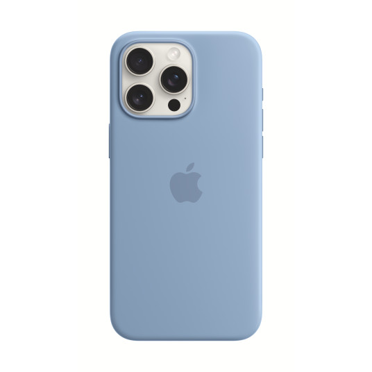 Puhelin kotelo Apple iPhone 15 Pro Max Silicone Case with MagSafe Winter Blue