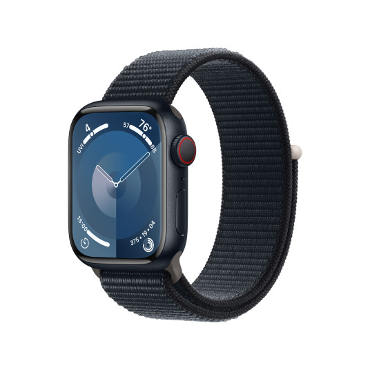 Älykello Apple Watch Series 9 GPS + Cellular 41mm Midnight Aluminium Case with Midnight Sport Loop MRHU3ET/A