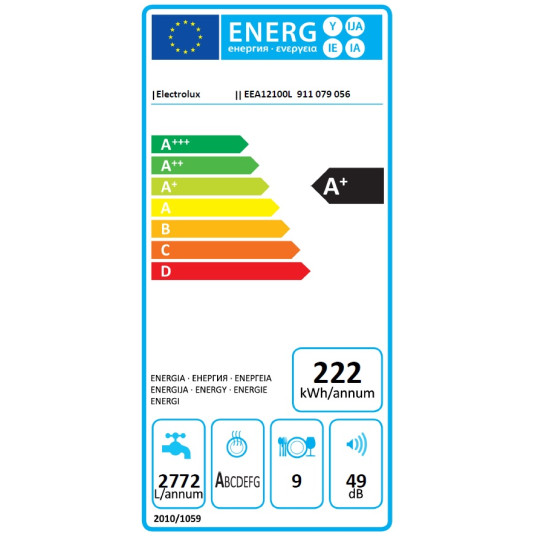Sisäänrakennettu astianpesukone Electrolux EEA12100L 