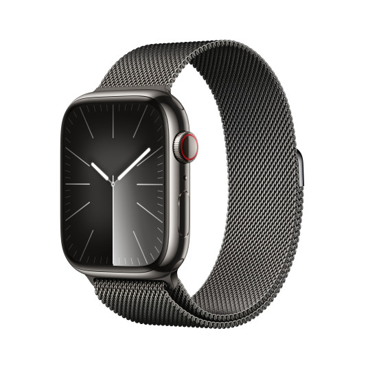 Älykello Apple Watch Series 9 GPS + Cellular 45mm Graphite Stainless Steel Case with Graphite Milanese Loop MRMX3ET/A