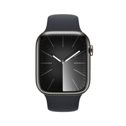 Älykello Apple Watch Series 9 GPS + Cellular 45mm Graphite Stainless Steel Case with Midnight Sport Band - M/L MRMW3ET/A