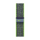 Rannekoru Apple Watch 45mm Bright Green/Blue Nike Sport Loop