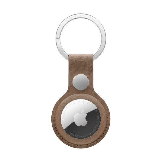 AirTag FineWoven Key Ring - Taupe