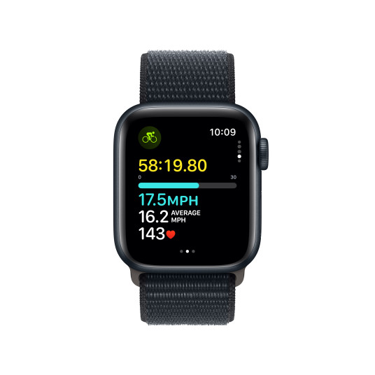 Älykello Apple Watch SE GPS 40mm Midnight Aluminium Case with Midnight Sport Loop MRE03ET/A