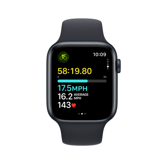 Älykello Apple Watch SE GPS 44mm Midnight Aluminium Case with Midnight Sport Band - S/M MRE73ET/A