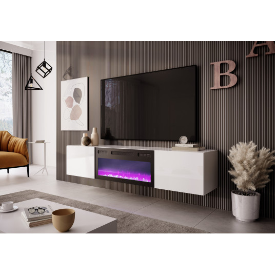 TV-kaappi sähkötakalla LIVO RTV 180, valkoinen