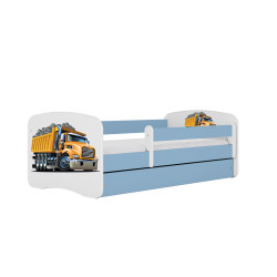 Bed Babydreams - Kuorma-auto, sininen, 180x80, laatikolla