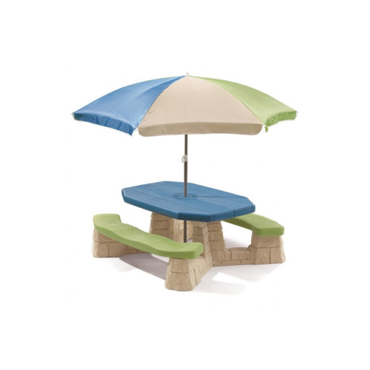 Piknikpöytä sateenvarjolla Vaihe2
