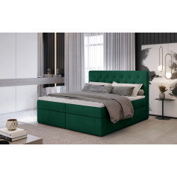 Mannermainen sänky sänkylaatikolla Loree 160X200, vihreä, kangas Monolith 37