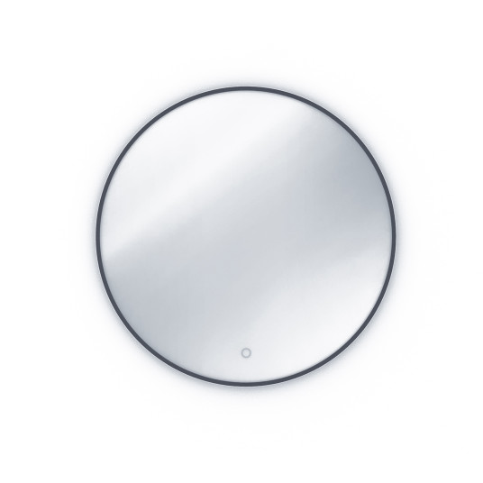 Peili LED-valolla Divissi A, 60x60x3cm, musta