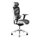 Ergonominen tuoli DIABLO V-COMMANDER: valkoinen-musta