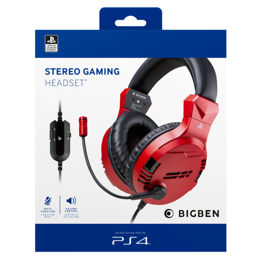 Kuulokkeet Bigben Stereo Gaming Headset V3 Red