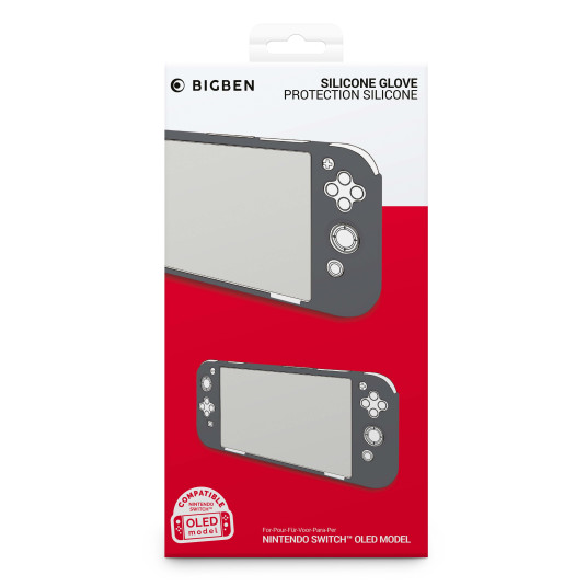 Kotelo Bigben Nintendo Switch OLED Silicon Case Grey