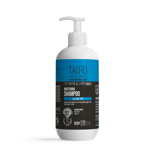 Ultra Natural Care shampoo koirien ja kissojen valkoisen ja vaalean turkin vaalentoon 400 ml