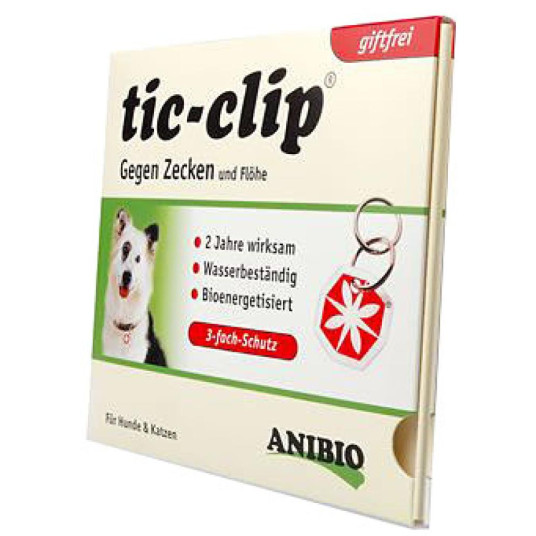 Tic-clip suojalaite koirille ja kissoille - riipus, suojaamaan punkkeja ja kirppuja vastaan 1 kpl.