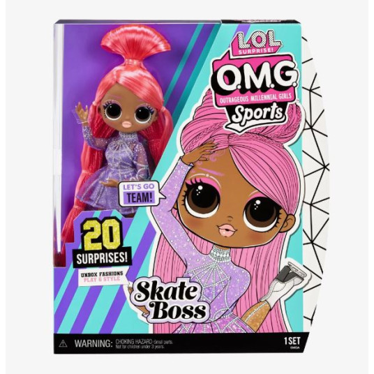 LOL SURPRISE - nukke OMG Sports Doll Skate Boss, 579809