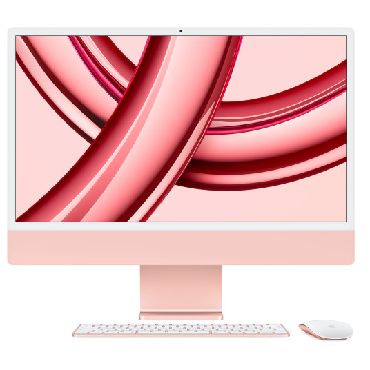 Pöytätietokone Apple iMac 24" 4.5K Retina Apple M3, 8C CPU, 8C GPU, 8GB RAM, 256GB SSD, Pink, MQRD3ZE/A