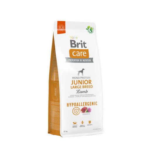 Brit Care Hypoallergenic Junior Large Breed Lamb -kuivaruoka koirille lammaskoirille 3kg