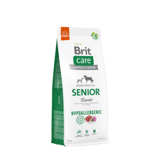 Brit Care Hypoallergenic Senior Lamb&Rice kuivaruoka koirille lammasta ja riisiä 12kg