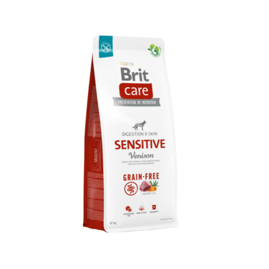 Brit Care viljaton Sensitive Venison koiran kuivaruoka hirvenlihalla 3kg