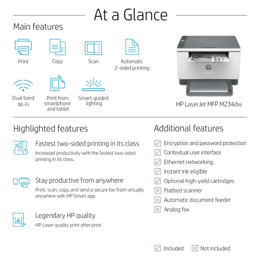 Tulostin HP Laserjet Pro M234dw 6GW99F