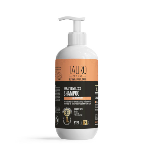 Ultra Natural Care keratiinia sisältävä shampoo koiran ja kissan turkinhoitoon 400 ml